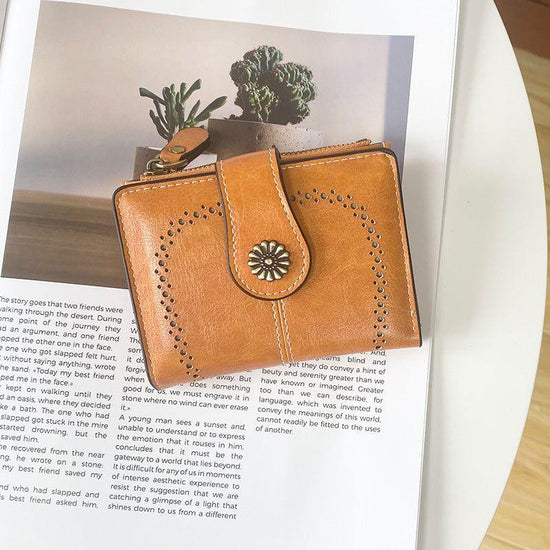 Yellow Vintage PU Leather Women&