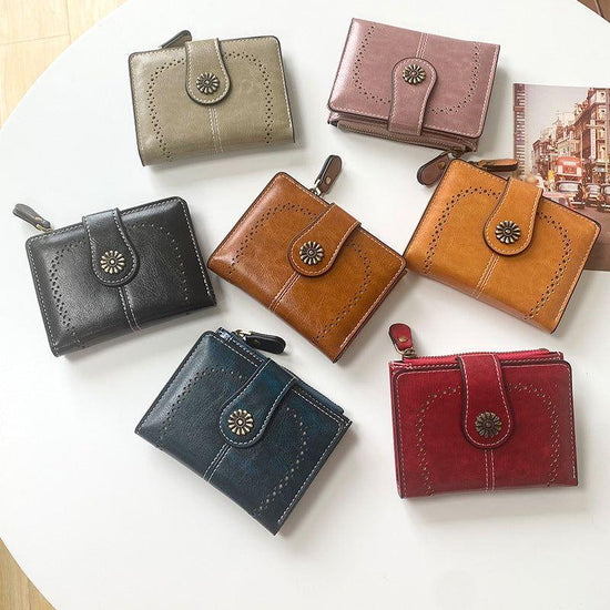 Brown Vintage PU Leather Women&