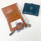 Grey Vintage PU Leather Women&
