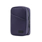 Dark Purple Premium PU Leather Multi-Functional Travel Cable Organizer - Waterproof Digital Storage Pouch