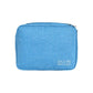 Light Blue Durable Three-Layer Earphone & Digital Organizer - Waterproof Cosmetic & Cable Storage Pouch(Photography props not included, only the bag)
