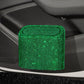 Green Diamond Sparkly Rhinestone Car Trash Can - Diamond Auto Garbage Bin Organizer