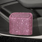 Pink Diamond Sparkly Rhinestone Car Trash Can - Diamond Auto Garbage Bin Organizer