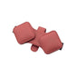 2 Pcs Red Car Sun Visor Glasses Holder Clip with Dual Magnetic Clamps - PU Leather, Anti-Slip, and Multi-Functional Storage