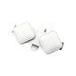 2 Pcs White Car Sun Visor Glasses Holder Clip with Dual Magnetic Clamps - PU Leather, Anti-Slip, and Multi-Functional Storage