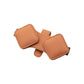 2 Pcs Orange Car Sun Visor Glasses Holder Clip with Dual Magnetic Clamps - PU Leather, Anti-Slip, and Multi-Functional Storage