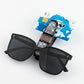 6 Pcs Pink Luxury Rhinestone Car Sun Visor Glasses Clip - Multi-Functional, 180° Rotatable, ABS Material