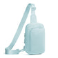 Light Blue Trendy Waterproof Sling Bag - Lightweight Crossbody Chest Pack, Adjustable Strap