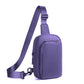 Dark Purple Trendy Waterproof Sling Bag - Lightweight Crossbody Chest Pack, Adjustable Strap