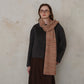 Green Vintage Wool-Blend Knit Scarf - Warm and Stylish for Men and Women
