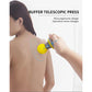 2 Pcs Blue Mini Massage Gun - 6-Speed Muscle Relaxer, USB Rechargeable, Portable Fascia Massager for Home Use