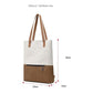 Purple And Brown Canvas Tote Bag for Women - Multi-Use Shoulder Handbag & Backpack, Large Capacity, 30x10x40cm