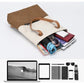 Purple And Brown Canvas Tote Bag for Women - Multi-Use Shoulder Handbag & Backpack, Large Capacity, 30x10x40cm