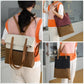 Purple And Brown Canvas Tote Bag for Women - Multi-Use Shoulder Handbag & Backpack, Large Capacity, 30x10x40cm