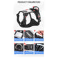 Size XL Black Reflective No-Pull Dog Harness - Adjustable & Durable for Large Breeds, Anti-Escape Design