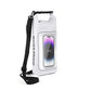White 2L Waterproof Phone Pouch - Multi-Functional PVC Dry Bag for Swimming and Water Activities