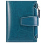 Dark Blue Premium Genuine Leather RFID Blocking Women&