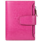Dark Pink Premium Genuine Leather RFID Blocking Women&