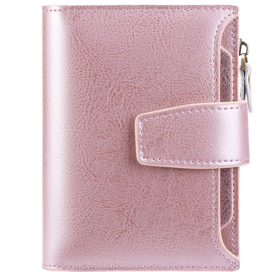 Purple Premium Genuine Leather RFID Blocking Women&