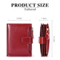 Purple Premium Genuine Leather RFID Blocking Women&