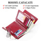 Purple Premium Genuine Leather RFID Blocking Women&