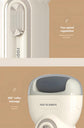 Beige Electric Foot Grinder with USB Charging - Dual-Speed Callus Remover for Smooth, Exfoliated Feet