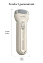 Beige Electric Foot Grinder with USB Charging - Dual-Speed Callus Remover for Smooth, Exfoliated Feet