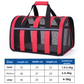 Size S Blue And White Foldable Pet Carrier Bag - Lightweight, Breathable, and Spacious for All Seasons