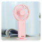 2 PCS Pink Cute USB Rechargeable Handheld Fan - Phone Stand - Great for Summer