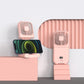 Pink Portable Handheld Fan with Neck Strap & Phone Stand