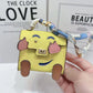 Yellow Mini Bag Earphone Case - Stylish Keychain Pouch for Headphones