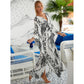 Style 7 Loose Fit Caftan Dress - Resort Style Beach Coverup for Women