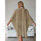 Khaki Summer Beach Cover-Up- Bamboo Cotton Sun Protection Cardigan