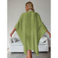 Light Green Summer Beach Cover-Up- Bamboo Cotton Sun Protection Cardigan
