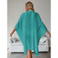 Lake Green Summer Beach Cover-Up- Bamboo Cotton Sun Protection Cardigan