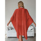 Orange Summer Beach Cover-Up- Bamboo Cotton Sun Protection Cardigan