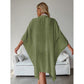 Military Green Summer Beach Cover-Up- Bamboo Cotton Sun Protection Cardigan