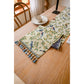 Birds & Branch Table Runner - Jacquard Woven Beige with Tassels(33X200CM)