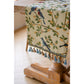 Birds & Branch Table Runner - Jacquard Woven Beige with Tassels(33X200CM)