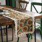 2 PCS Sunflower Table Runner with Fringe - Jacquard Woven Cotton Blend (30x120cm)