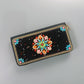 Black Ethnic Style Beaded Clutch - Handmade Retro Wallet Style 1