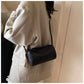 Black Minimalist Shoulder Bag - High-End Cylindrical Design