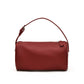 Red Minimalist Shoulder Bag - High-End Cylindrical Design
