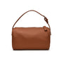 Light Brown Minimalist Shoulder Bag - High-End Cylindrical Design