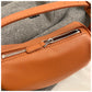 Light Brown Minimalist Shoulder Bag - High-End Cylindrical Design
