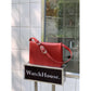 Red Minimalist Flap Shoulder Bag-Elegant Women&