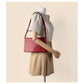 Red Minimalist Flap Shoulder Bag-Elegant Women&
