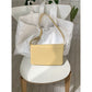 Yellow Minimalist Flap Shoulder Bag-Elegant Women&