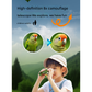 Pinkish White Mini Pocket Binoculars - 8x21 High Power Colorful Binoculars for Kids