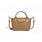 Khaki Woven Shoulder Bag - Stylish Dumpling Bag, Simple and Versatile Crossbody for Women